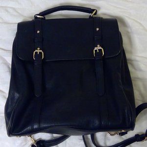 MMS Design Studio Loretta Messenger Backpack Black
